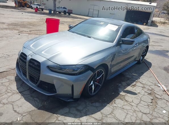 WBS43AZ06PCL79055 2023 BMW M4 Gray Przód lewy
