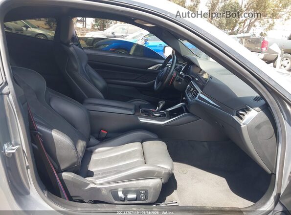 WBS43AZ06PCL79055 2023 BMW M4 Gray Widok wnętrza z przodu