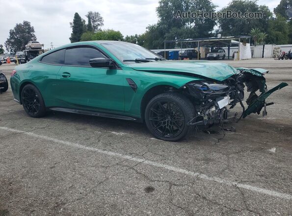 WBS43AZ09RCP75094 2024 BMW M4 Зеленый Передняя правая четверть