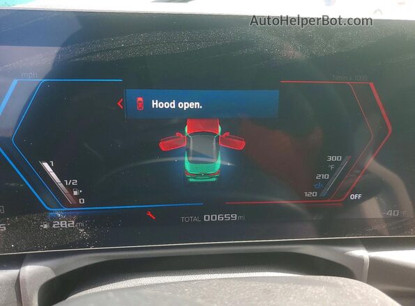WBS43BA03TCX36347 2026 BMW M4 Зеленый Вид щитка приборов