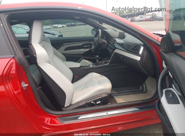 WBS4Y9C53JAC86844 2018 BMW M4 Orange Widok wnętrza z przodu