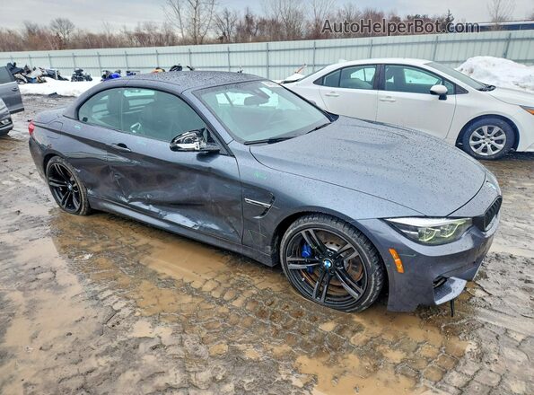 WBS4Z9C58JED22128 2018 BMW M4 Gray Delantero derecho