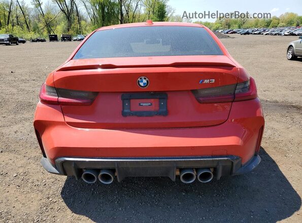 WBS53AY04PFP82536 2023 BMW M3 Red Հետևի տեսք