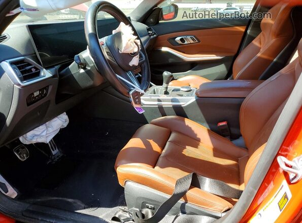 WBS53AY04PFP82536 2023 BMW M3 Red Սալոնի դիմացի տեսք