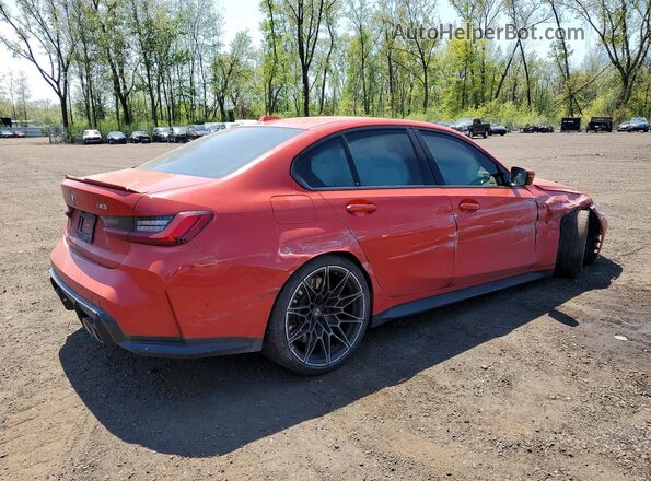 WBS53AY04PFP82536 2023 BMW M3 Red Հետևի աջ