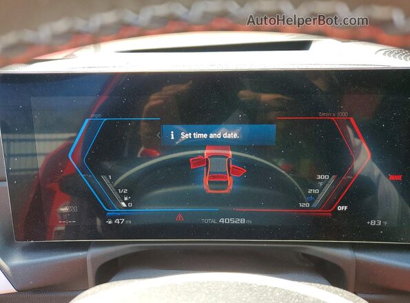 WBS53AY04PFP82536 2023 BMW M3 Red Սարքավորումների վահանակի տեսք