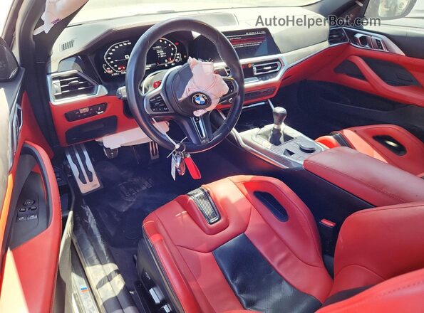 WBS53AZ08PCL82608 2023 BMW M4 White Dashboard view