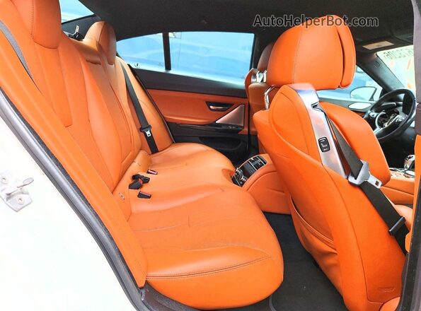 WBS6E9C53GG437198 2016 BMW M6 White Вид задніх сидінь