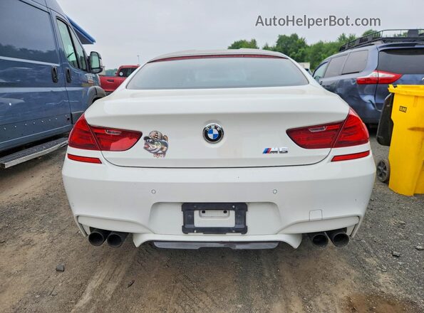 WBS6E9C53GG437198 2016 BMW M6 White Вид ззаду