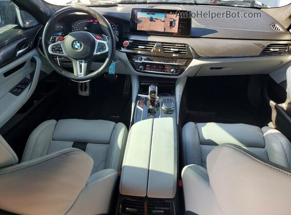 WBS83CH05MCF49628 2021 BMW M5 Silver Vista del salpicadero