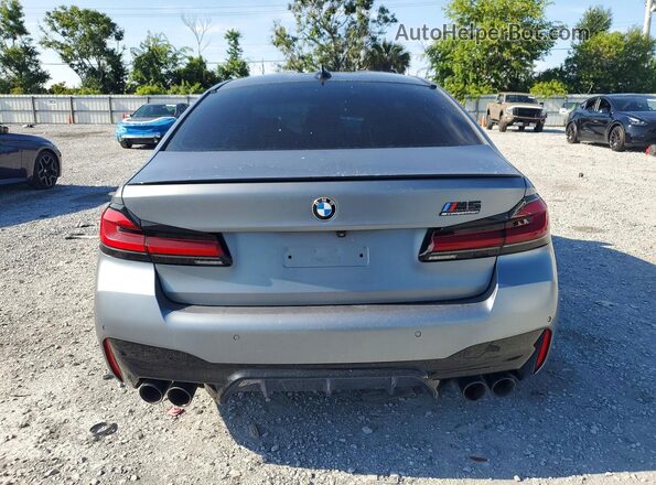 WBS83CH05MCF49628 2021 BMW M5 Silver Vista trasera
