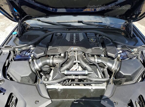 WBS83CH0XPCM82445 2023 BMW M5 Blue უკანა სალონის ხედი