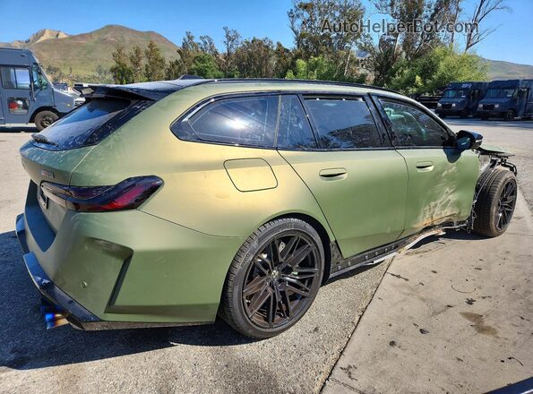 WBS83GV09TCX03202 2026 BMW M5 Green Rear right