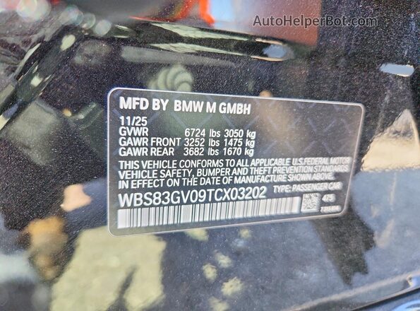 WBS83GV09TCX03202 2026 BMW M5 Green 360 interior view