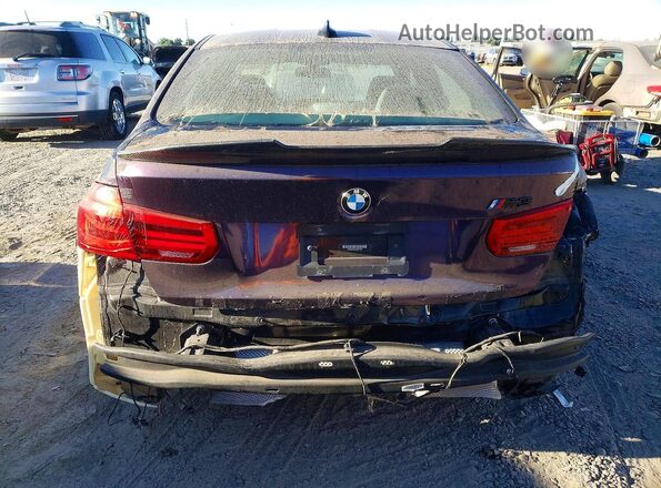 WBS8M9C50G5D31799 2016 BMW M3 Purple წინა სალონის ხედი
