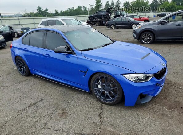 WBS8M9C52G5E68288 2016 BMW M3 Blue Przód prawy