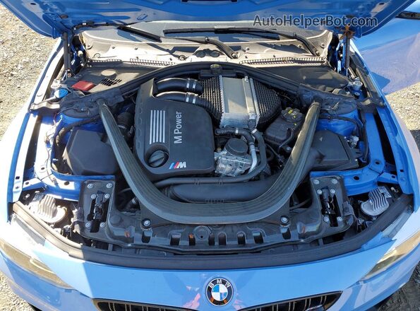 WBS8M9C55J5L00133 2018 BMW M3 Blue Rear interior view