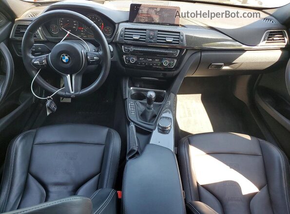 WBS8M9C55J5L00133 2018 BMW M3 Blue Dashboard view