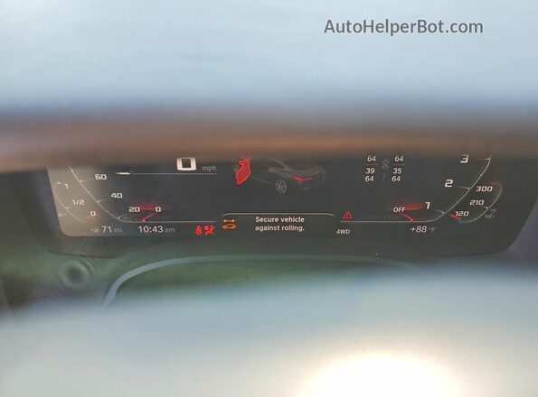 WBSAE0C04LCD54510 2020 BMW M8 Gray Widok zestawu wskaźników