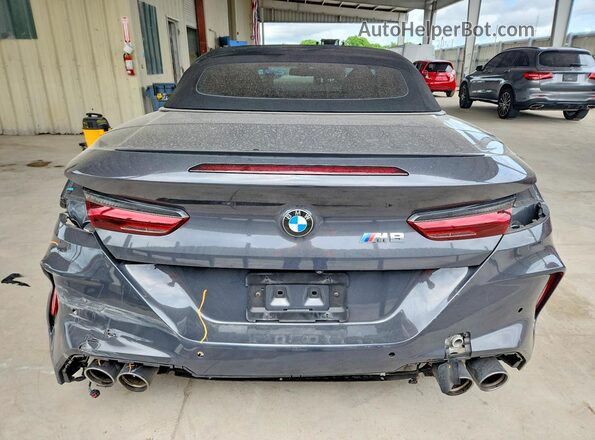 WBSDZ0C05LCE10052 2020 BMW M8 Gray Rear view