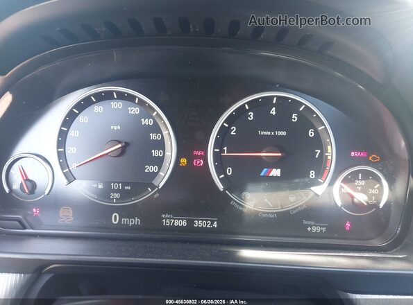 WBSFV9C53GD595591 2016 BMW M5 Gray უკანა სავარძლების ხედი
