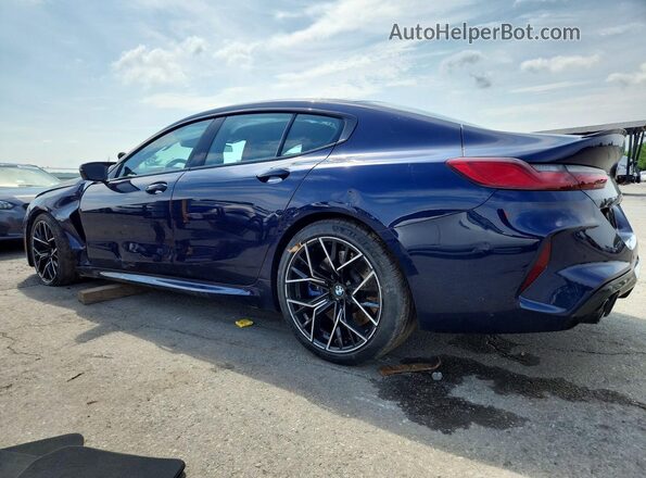 WBSGV0C02MCF85742 2021 BMW M8 Blue Հետևի ձախ