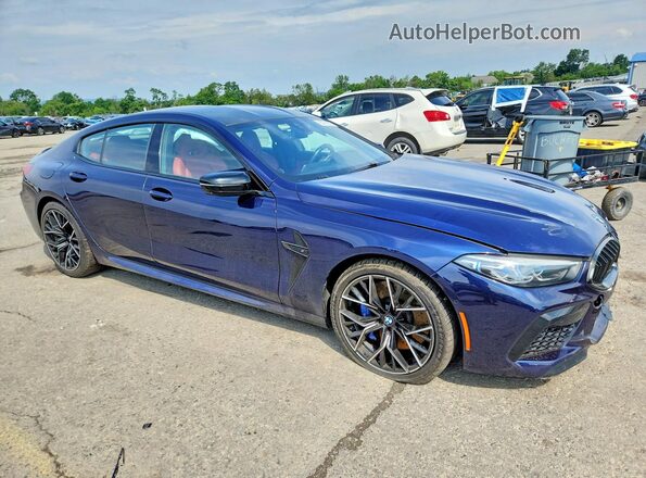 WBSGV0C02MCF85742 2021 BMW M8 Blue Առջևի աջ