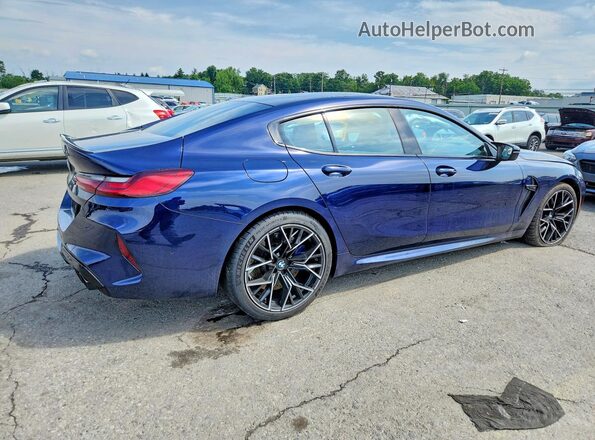 WBSGV0C02MCF85742 2021 BMW M8 Blue Հետևի աջ