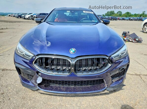 WBSGV0C02MCF85742 2021 BMW M8 Blue Դիմացի տեսք