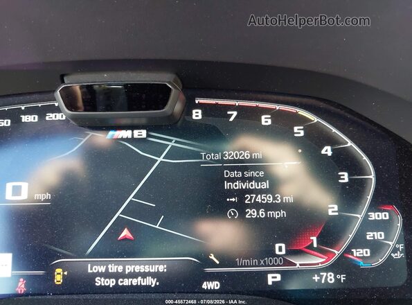 WBSGV0C05MCF84231 2021 BMW M8 Blue Հետևի նստատեղերի տեսք