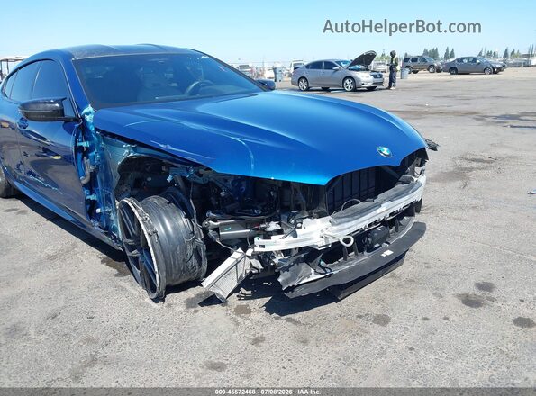 WBSGV0C05MCF84231 2021 BMW M8 Blue Դիմացի տեսք