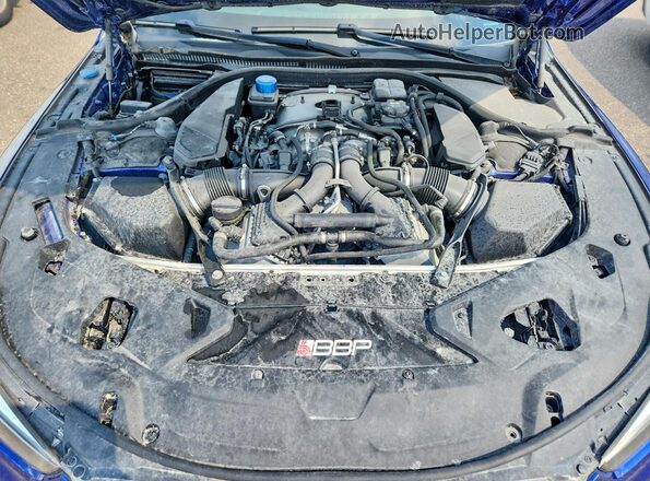 WBSGV0C0XNCH03263 2022 BMW M8 Синий Вид задней части салона