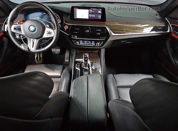 WBSJF0C02LCD41218 2020 BMW M5 Red Dashboard view