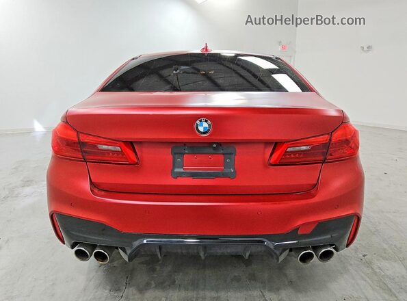WBSJF0C02LCD41218 2020 BMW M5 Red Rear view