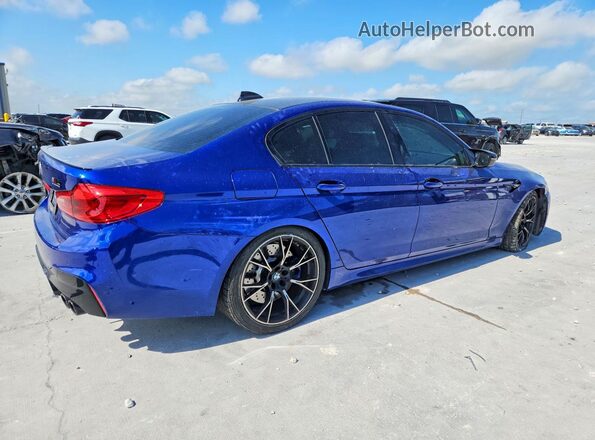 WBSJF0C05LCD22369 2020 BMW M5 Синий Задняя правая четверть