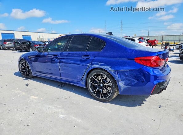 WBSJF0C05LCD22369 2020 BMW M5 Синий Задняя левая четверть