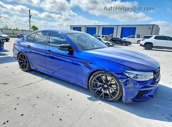 WBSJF0C05LCD22369 2020 BMW M5 Синий Передняя правая четверть
