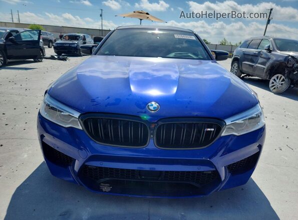 WBSJF0C05LCD22369 2020 BMW M5 Синий Вид спереди