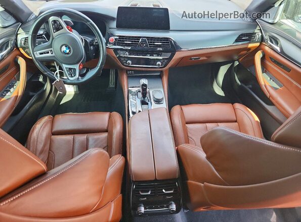 WBSJF0C05LCD22369 2020 BMW M5 Синий Вид панели приборов
