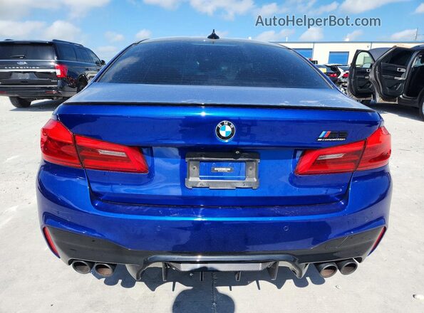 WBSJF0C05LCD22369 2020 BMW M5 Синий Вид сзади