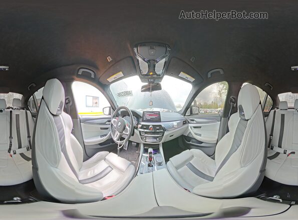 WBSJF0C59KB448442 2019 BMW M5 Black Vista de la etiqueta del VIN