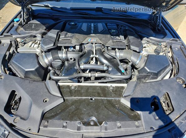WBSJF0C5XKB446635 2019 BMW M5 Gray უკანა სალონის ხედი