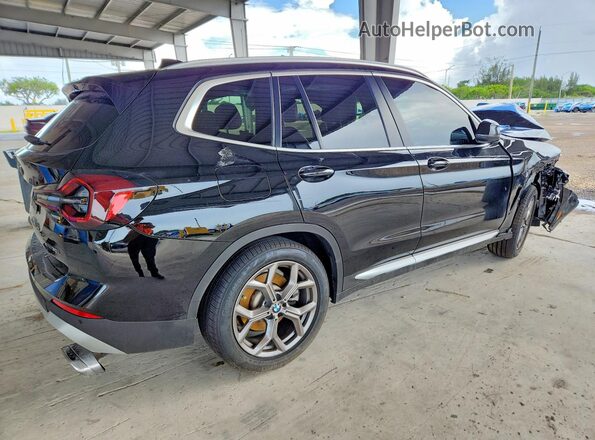 WBX47DP03PN191276 2023 BMW X3 Black Задня права чверть