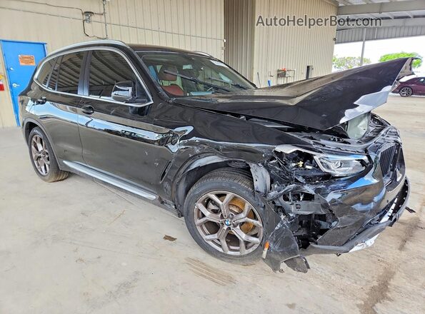 WBX47DP03PN191276 2023 BMW X3 Black Передня права чверть