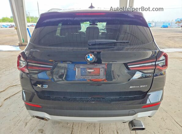 WBX47DP03PN191276 2023 BMW X3 Black Вид ззаду