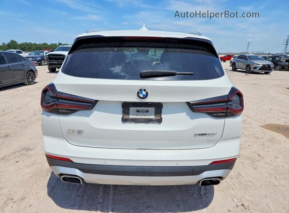 WBX47DP07NN134026 2022 BMW X3 White Հետևի տեսք