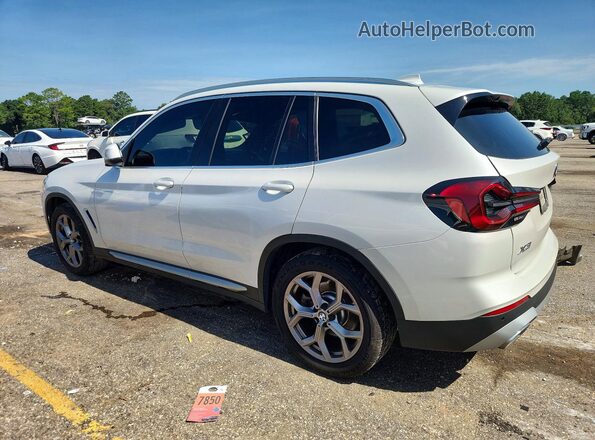 WBX47DP07NN153532 2022 BMW X3 White Հետևի ձախ