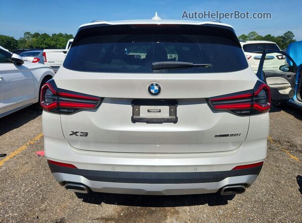 WBX47DP07NN153532 2022 BMW X3 White Հետևի տեսք