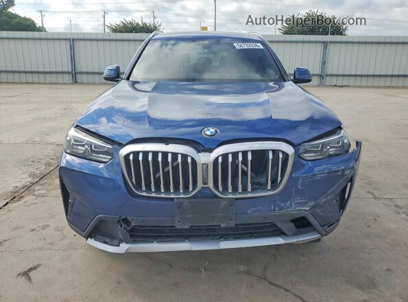WBX47DP08PN218858 2023 BMW X3 Blue Widok z przodu