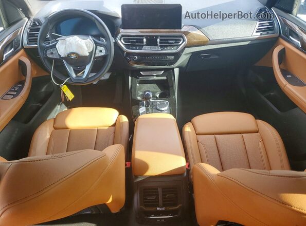 WBX47DP08PN218858 2023 BMW X3 Blue Widok deski rozdzielczej